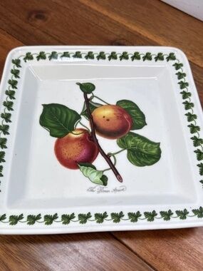 Rare Portmeirion Pomona Roman Apricot 8.5" Square Salad Plate - Susan W. Ellis